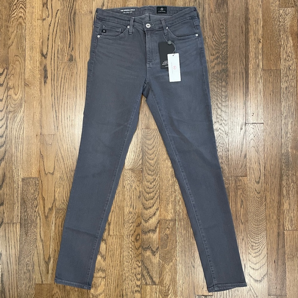AG Adriano Goldschmied The Legging Ankle Denim Jeans Gray 26 NWT